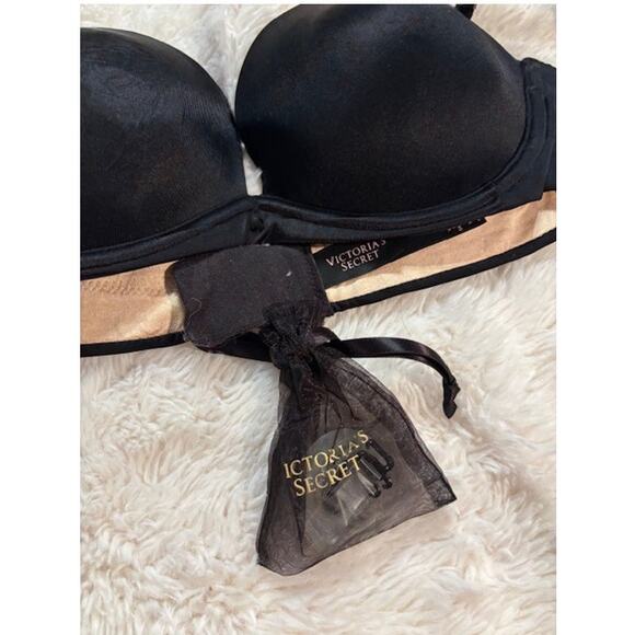 NWOT Victoria's Secret Black Push-Up Bra 34A - Picture 4 of 6
